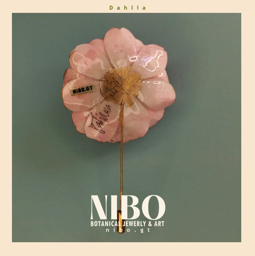 Flor Dahlia / Broche de Alfiler