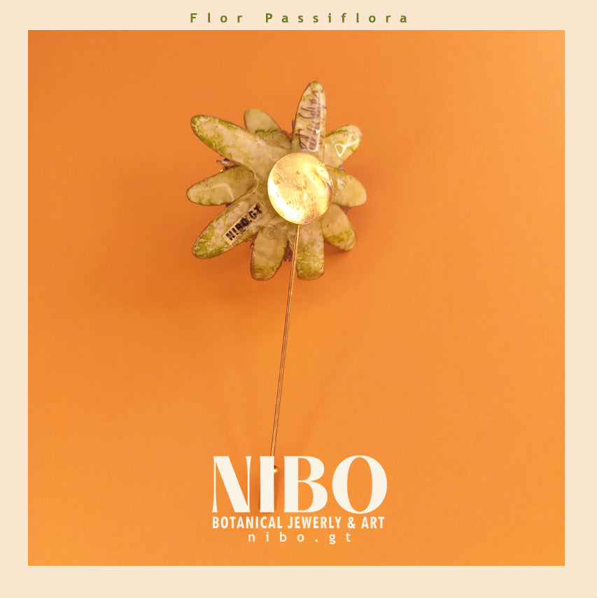 Flor Passiflora / Broche de Alfiler