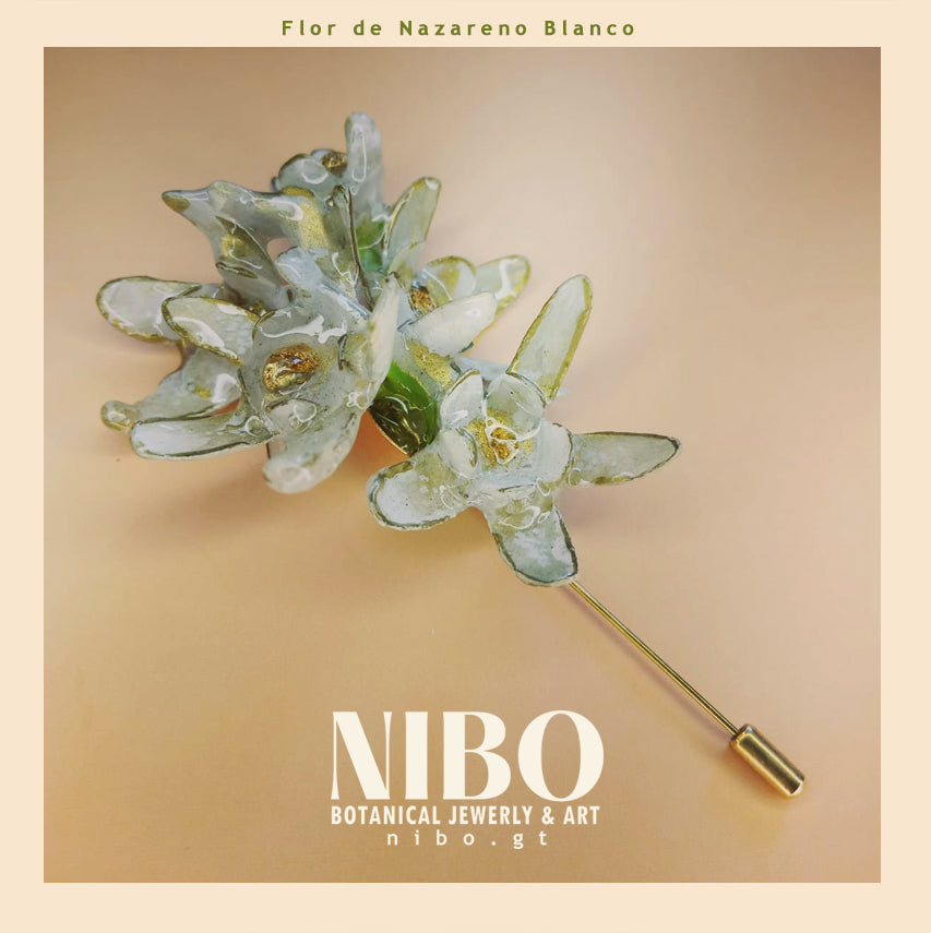 Broche de Alfiler / Nazareno Blanco