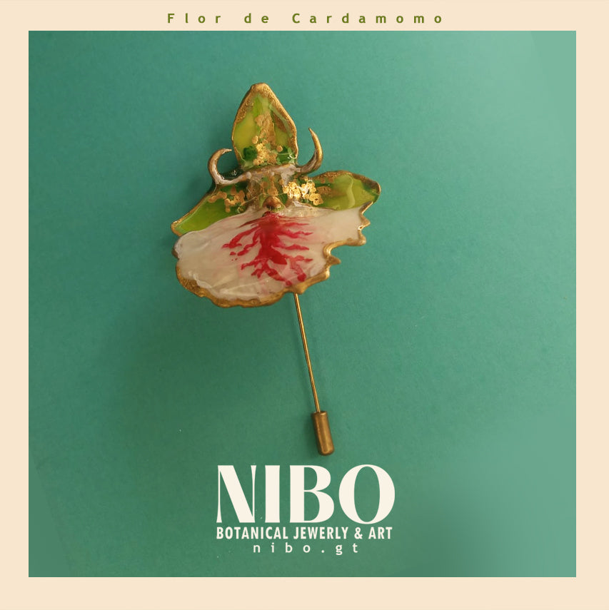 Flor de Cardamomo / Broche de Alfiler