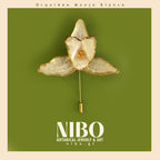 Orquídea Monja Blanca / Broche de Alfiler