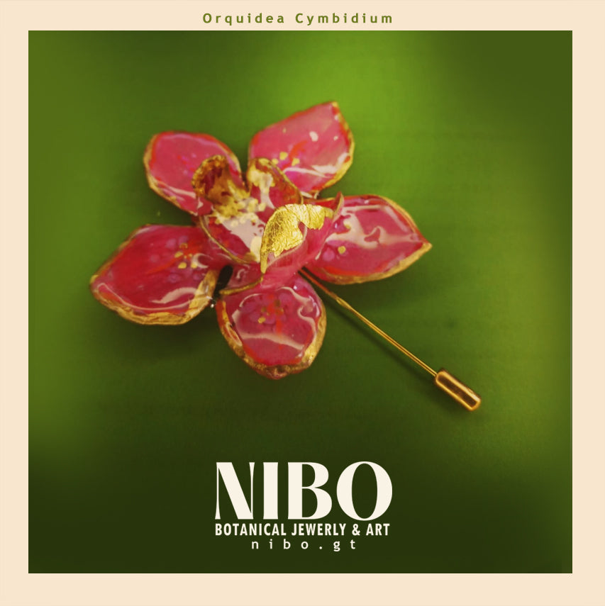 Cymbidium Flower / Pin Brooch